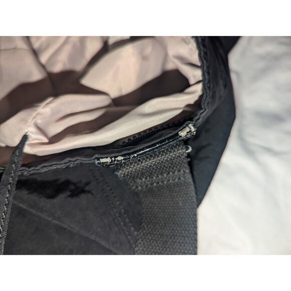 Kipling Black Tote Bag Purse 18" x 12" - Picture 6 of 9